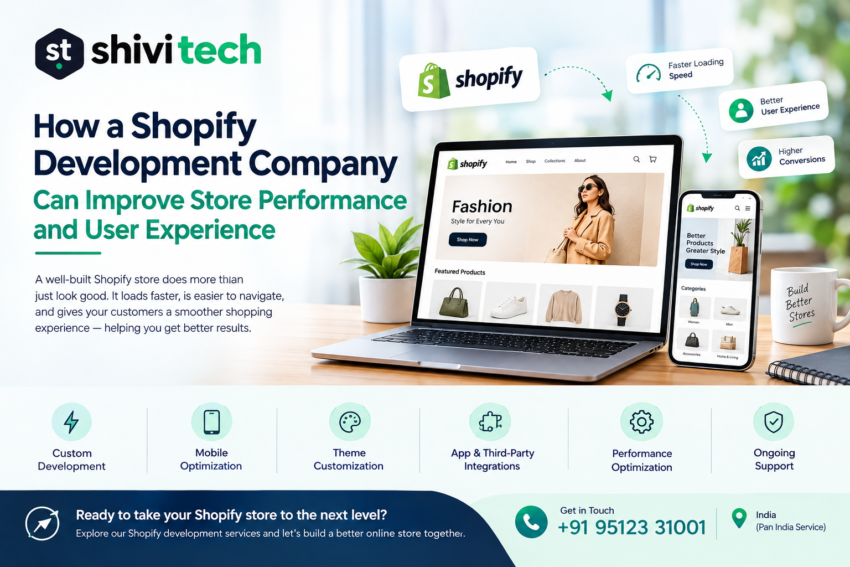 shopify development company store performance user experience shivi tech
