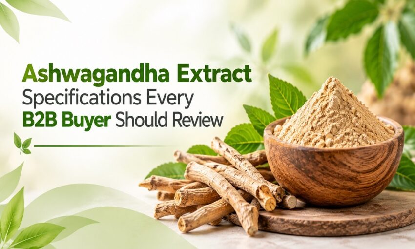 Ashwagandha Extract Specifications Every B2B Buyer Should Review