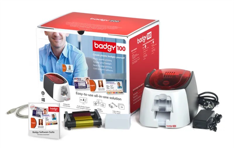 Complete Badgy100 Plastic card printing solution