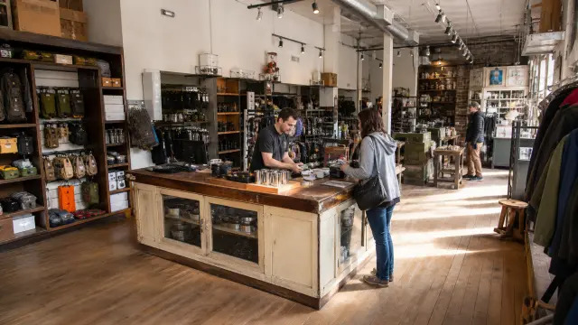 store counter and