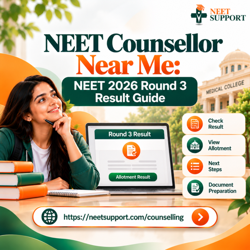 NEET Counsellor Near Me NEET 2026 Round 3 Result Guide