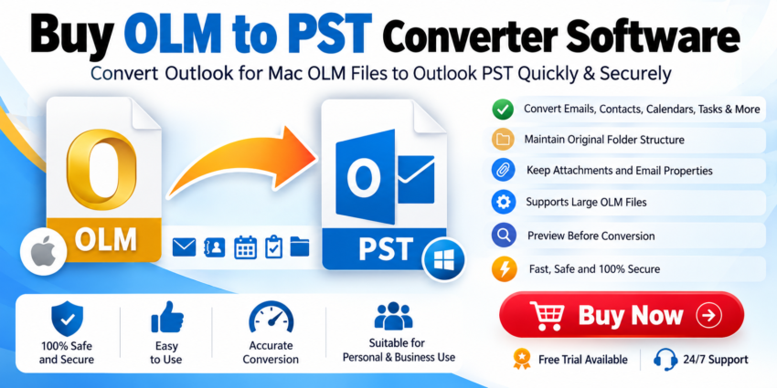 OLM to PST Converter Software Banner