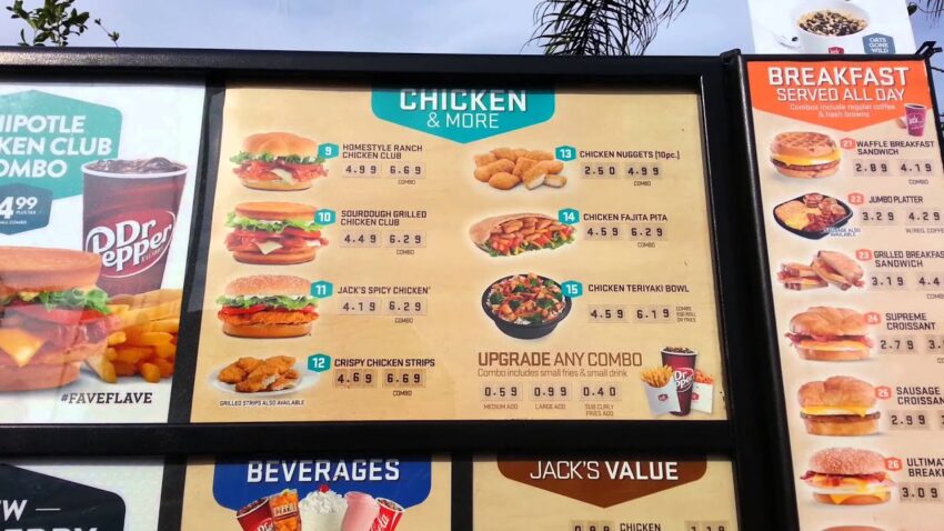 Jack in the Box Menu With Prices54