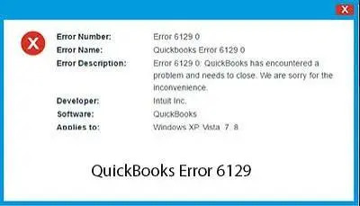 QuickBooks Error 6129