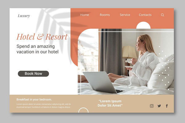 hotel management website design