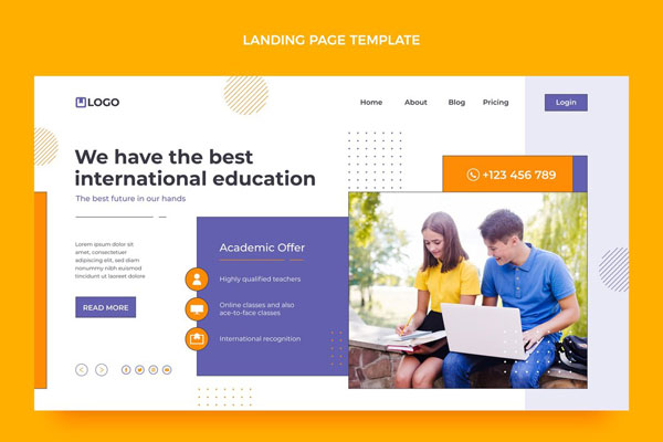 education website design