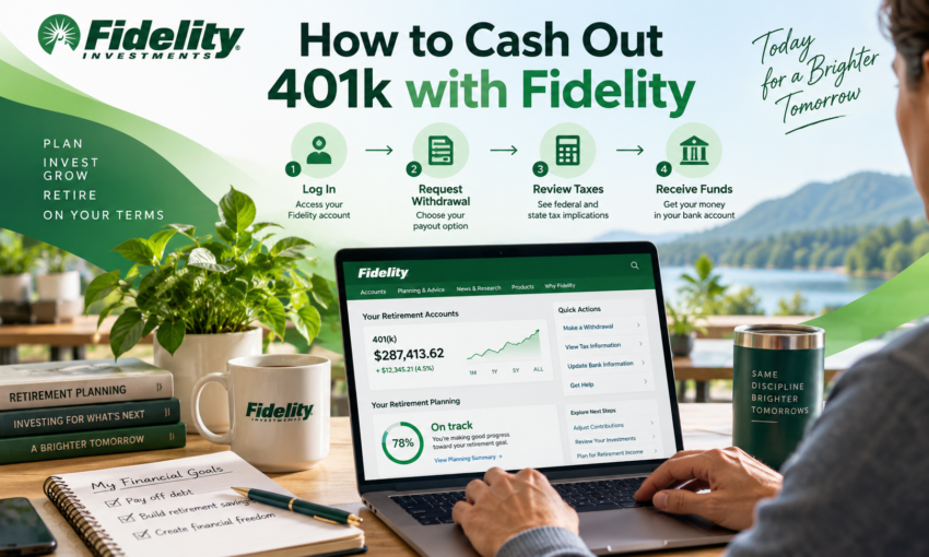 how to cash out 401k with fidelity