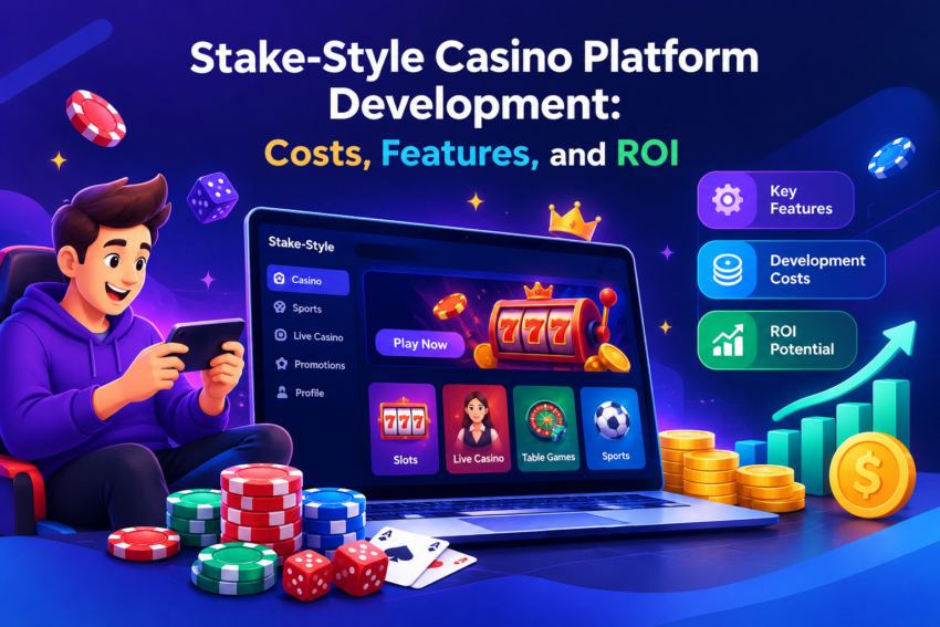 Stake Style Casino Platform ROI Illustration