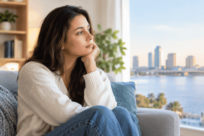 Thoughtful Moment by the Window 1
