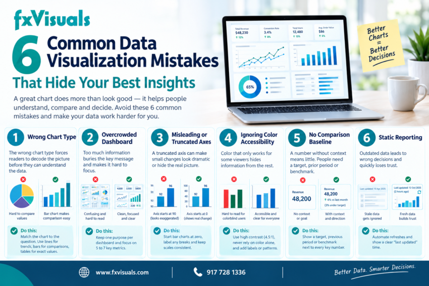 6 common data visualization mistakes
