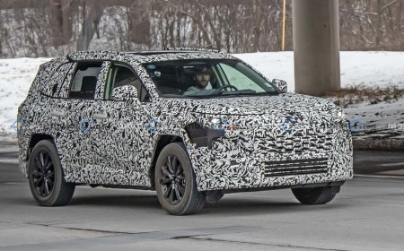 2026 Toyota RAV4 tester breaks cover under camouflage