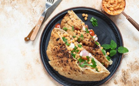 How to Make Chickpea and Vegetable Wrap