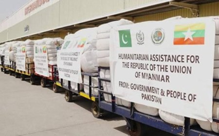 Pakistan Sends 2nd Relief Consignment to Myanmar