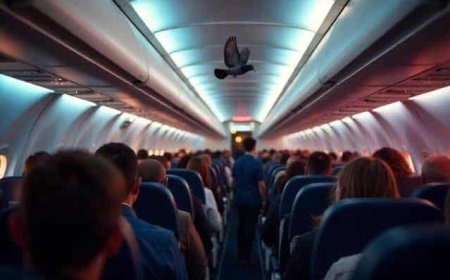 Flight Delayed After Two Pigeons Found Flying Inside Plane