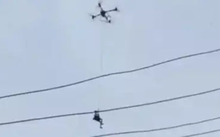 Drone Rescues Man Trapped in Floodwaters in China’s Guangxi