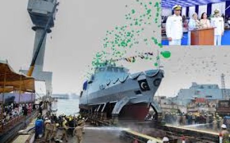 Pakistan Navy Launches Locally Made Gunboat PNS Sahiwal
