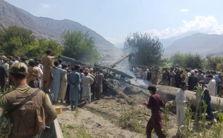 Helicopter of Pakistan Army Crashes in Gilgit-Baltistan