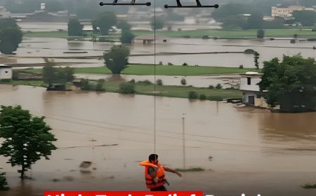 High-Tech Relief: Punjab Introduces Drone Airlift Service for Flood Victims