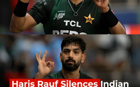 Haris Rauf Silences Indian Crowd with Bold 6-0 Gesture