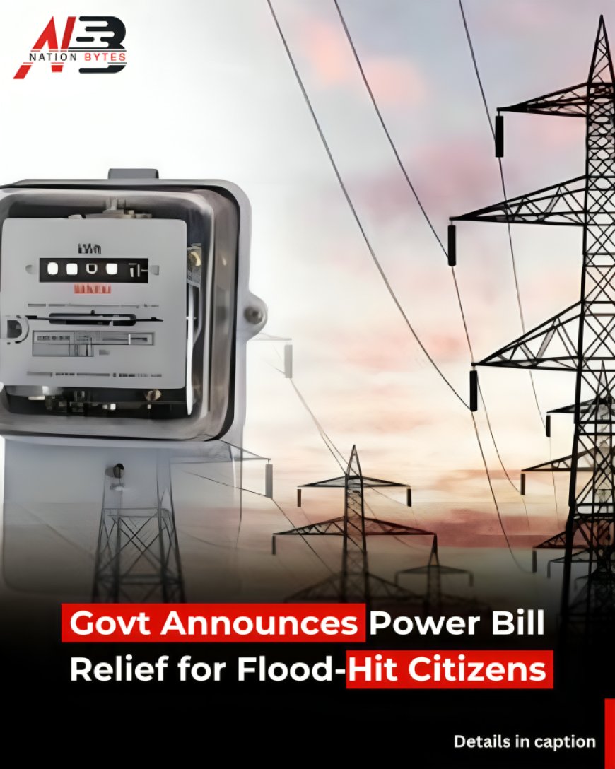 Govt Announces Power Bill Relief for Flood-Hit Citizens