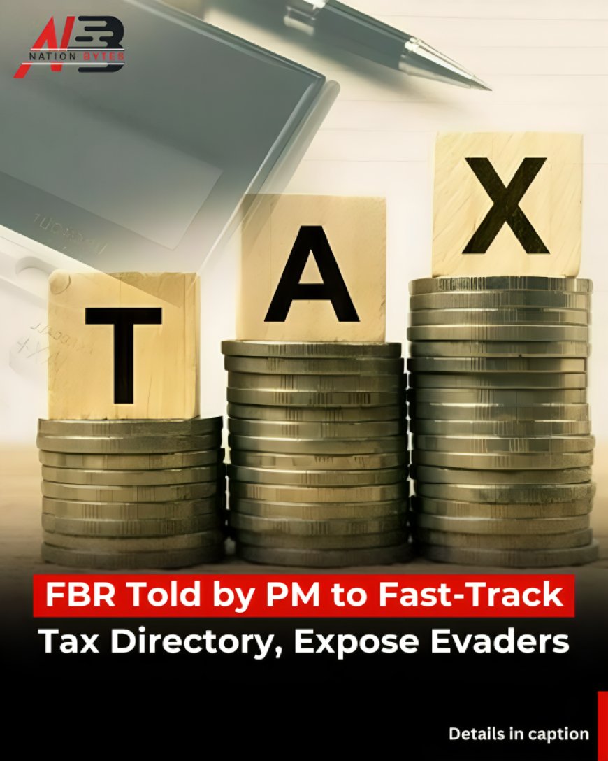 FBR Told by PM to Fast-Track Tax Directory, Expose Evaders