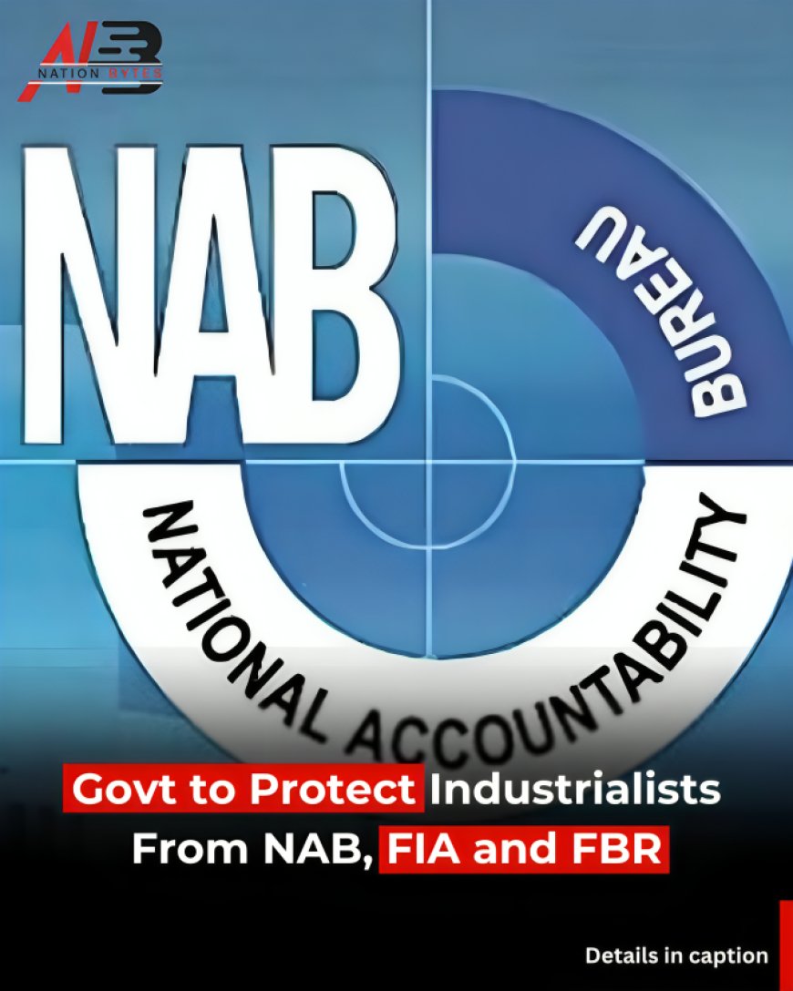 Govt to Protect Industrialists From NAB, FIA and FBR