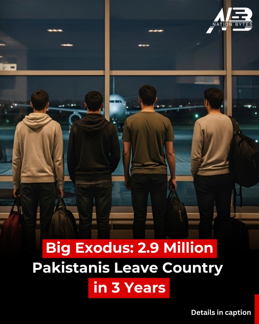 Big Exodus: 2.9 Million Pakistanis Leave Country in 3 Years