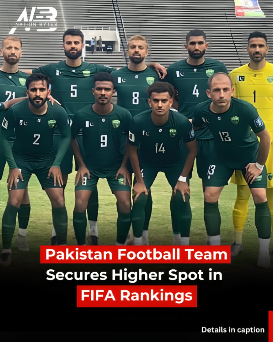 Pakistan Football Team Secures Higher Spot in FIFA Rankings