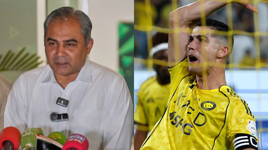 Mohsin Naqvi Stirs Buzz With Ronaldo Meme Aimed at India