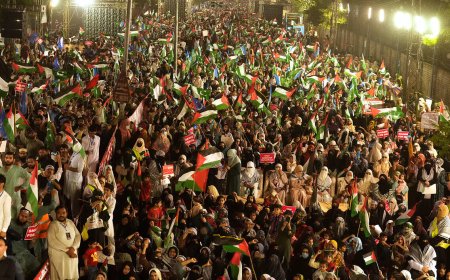 Thousands Rally in Lahore to Protest Israel’s Seizure of Gaza Aid Flotilla