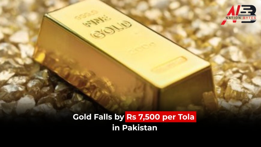 Gold Falls by Rs 7,500 per Tola in Pakistan