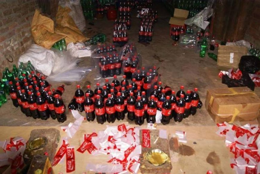 Punjab Food Authority Seals Fake Cold Drink Factory in Lahore