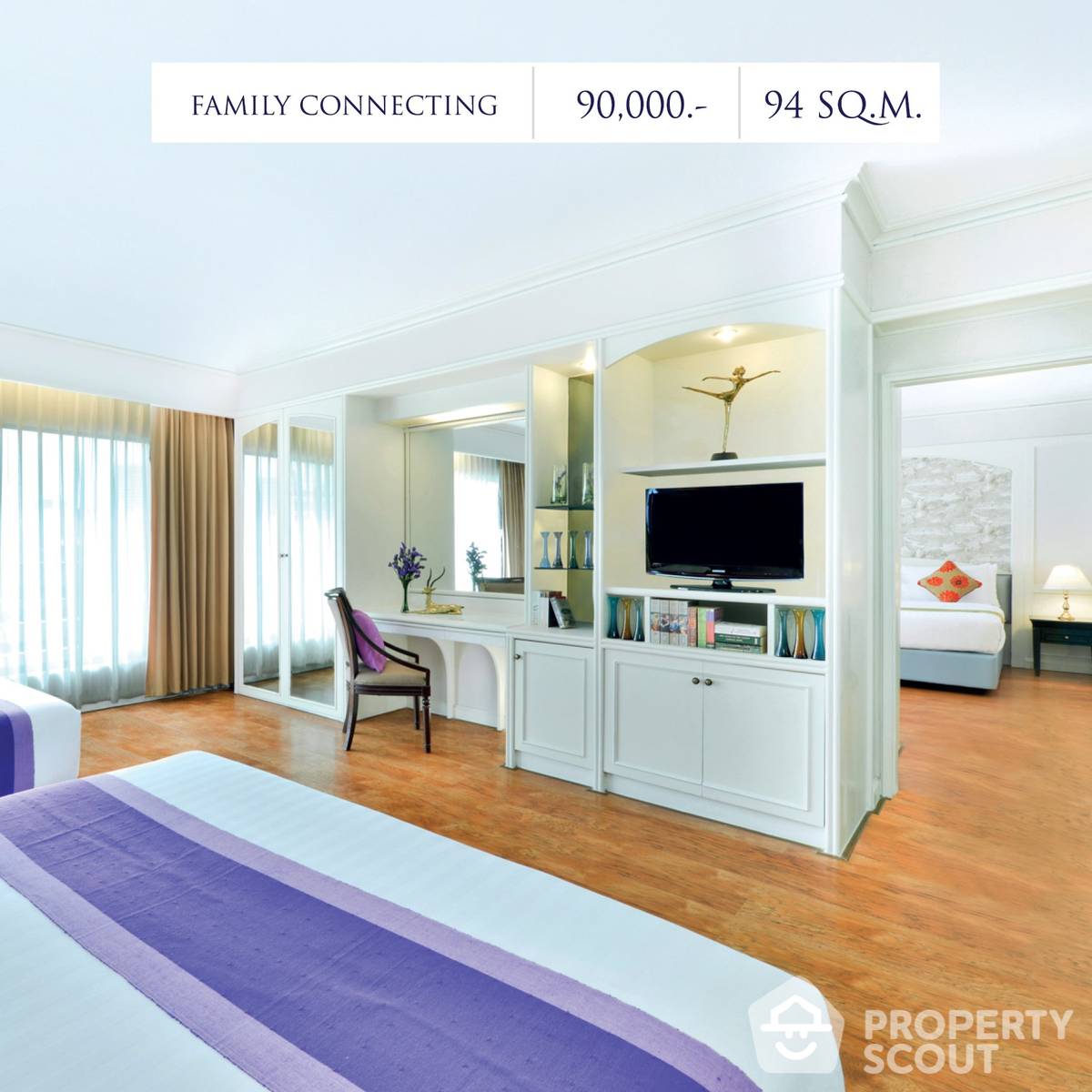Exclusive 2-BR Serviced Apt.