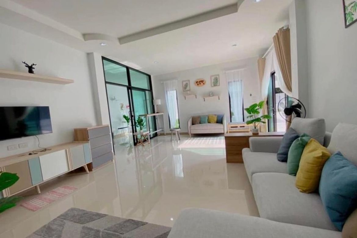 ให้เช่าบ้านเดี่ยวหรูใหม่ หมู่บ้านเติมสุข ต.หนองจอม อ.สันทราย