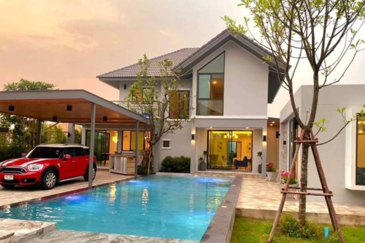 ขาย/ให้เช่า บ้านเดี่ยวสไตล์โมเดิร์น @สันทรายเม็ง