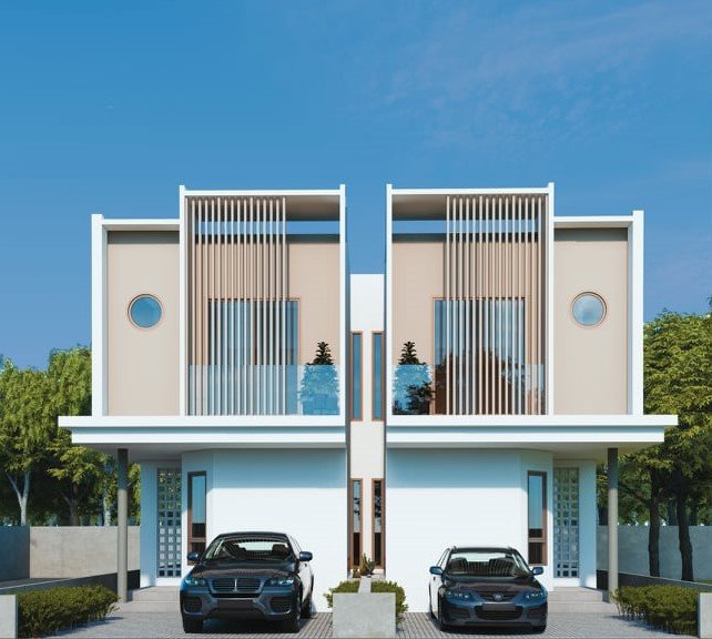 บ้านแฝด 2 ชั้นสไตล์โมเดิร์น 3 ห้องนอน 3 ห้องน้ำ ในฟ้าฮ่าม เมืองเชียงใหม่