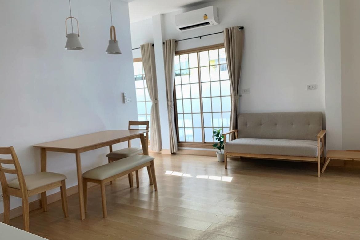 บ้านเดี่ยว 2 ห้องนอน Minimal Muji ให้เช่า / ขายใกล้เซ็นทรัลเฟสติวัลเชียงใหม่