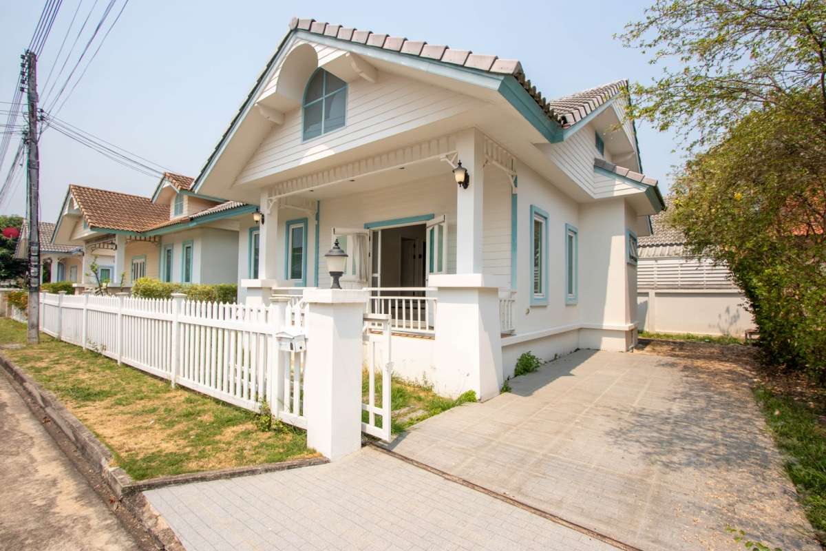 บ้านชั้นเดียว 2 ห้องนอนแสนสบายที่บ้านนอนนิภา