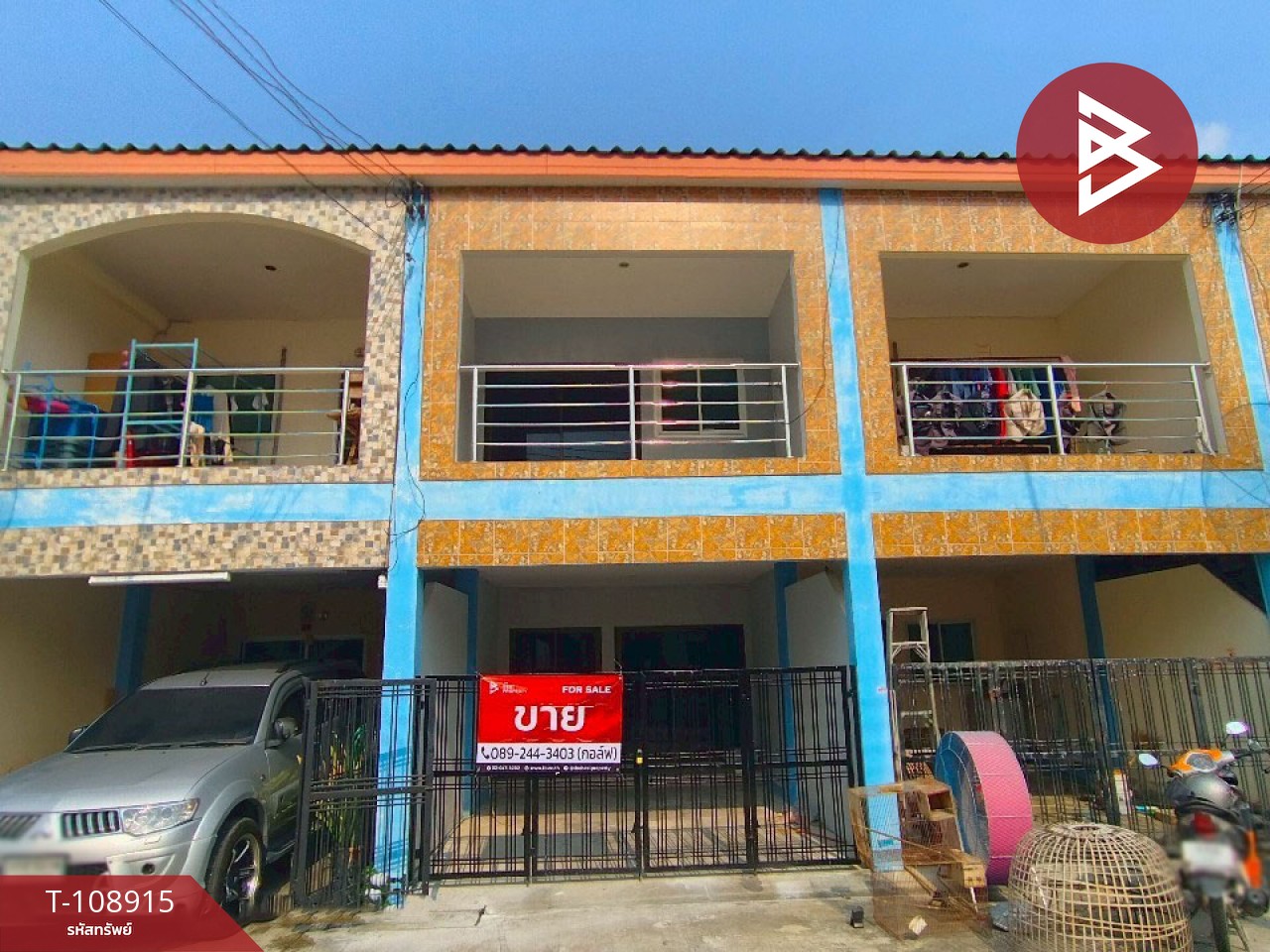 ขายทาวน์เฮ้าส์ 2 ชั้น เนื้อที่ 16 ตร.วา บ้านบึง ชลบุรี
