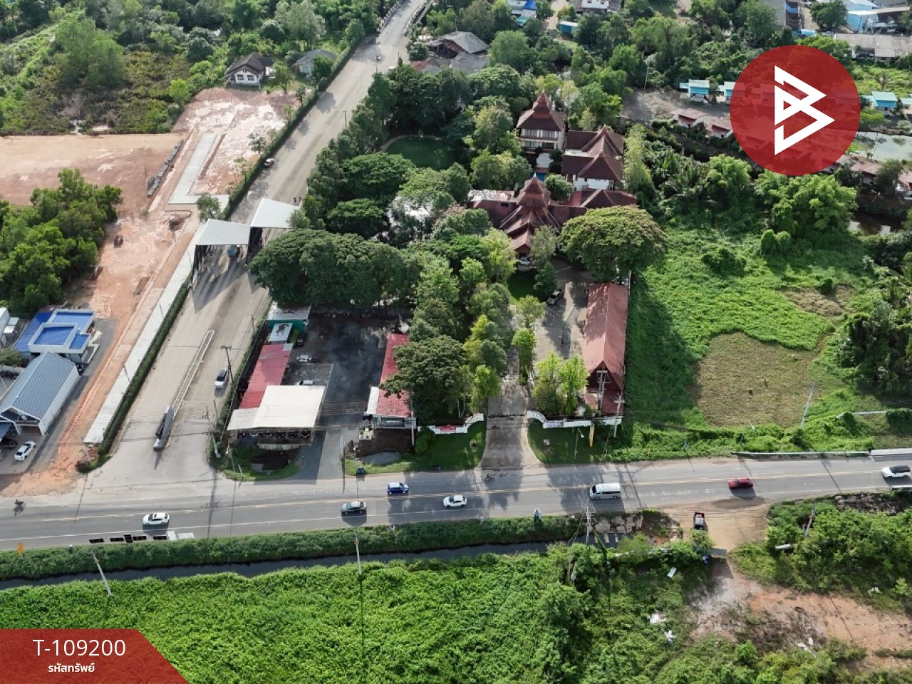ขายบ้านเดี่ยวพร้อมกิจการ เนื้อที่ 5 ไร่ 3 งาน 88 ตร.วา เกาะขวาง จันทบุรี