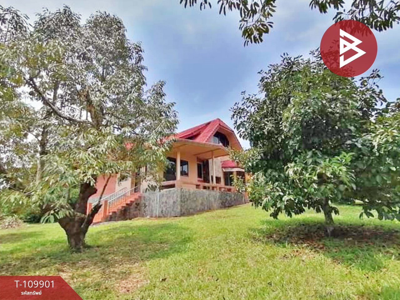 ขายบ้านเดี่ยวพร้อมที่ดิน เนื้อที่ 1 ไร่ 2 งาน 80 ตร.วา เขาคิชฌกูฏ จันทบุรี