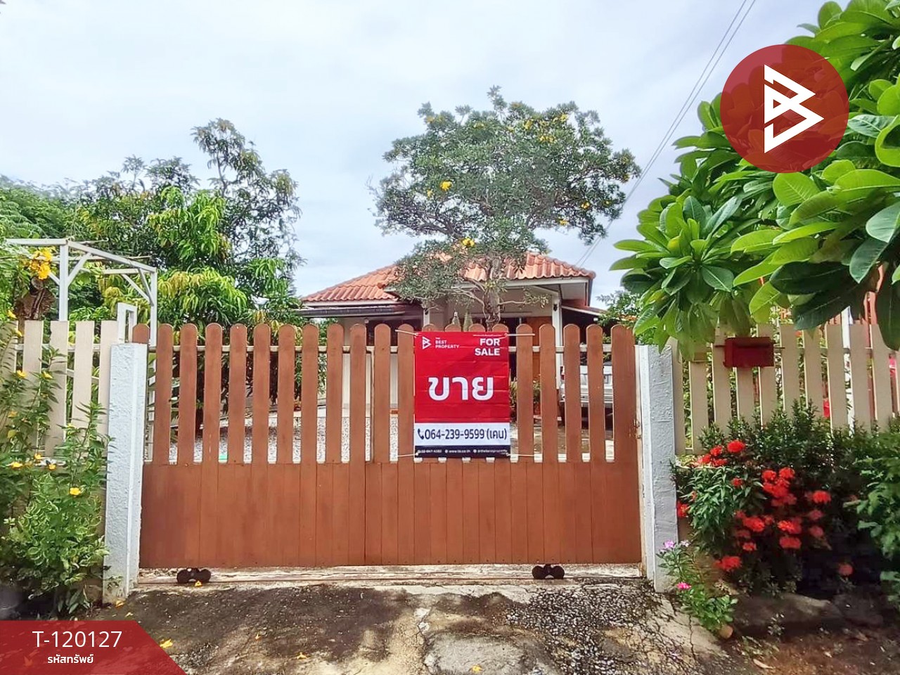 ขายบ้านเดี่ยวชั้นเดียว เนื้อที่ 1 งาน 11 ตร.วา เขาย้อย เพชรบุรี