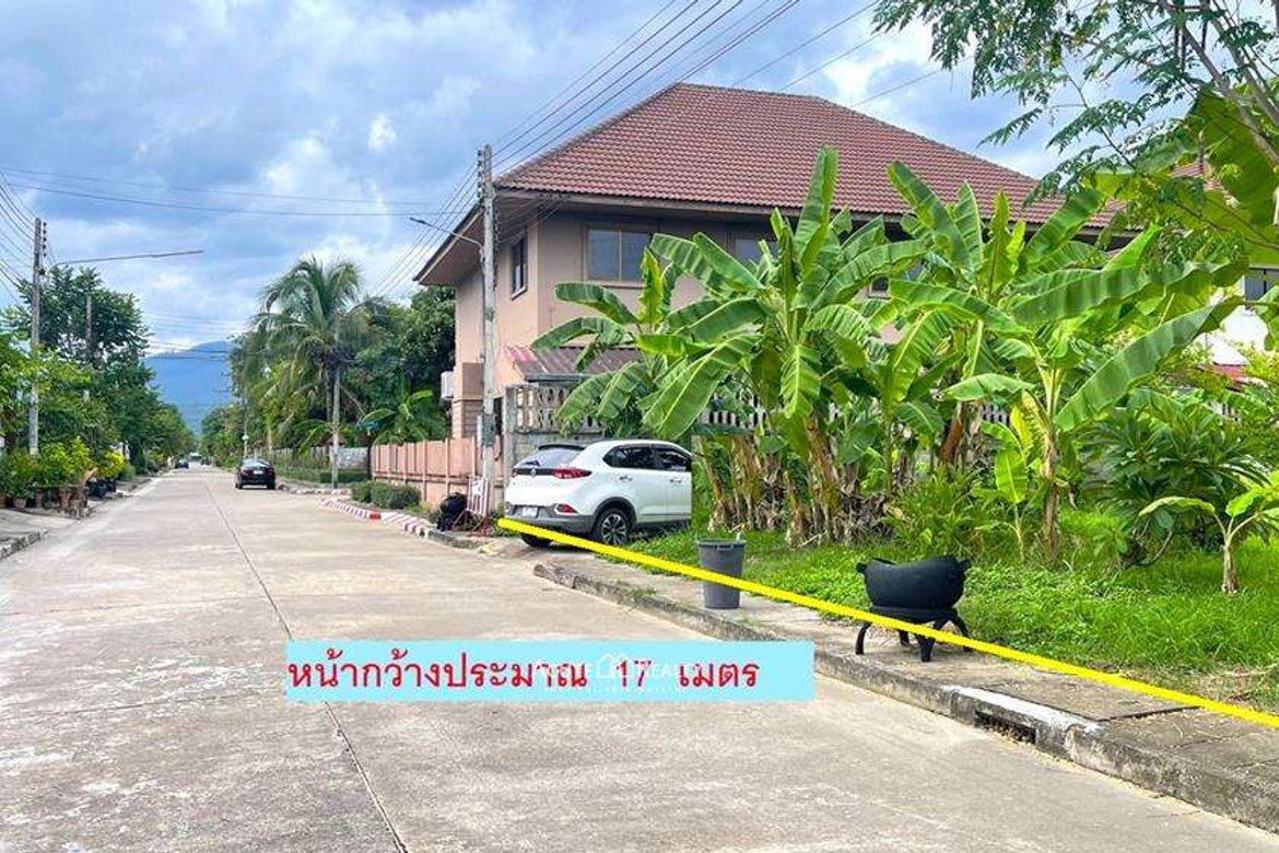 Land for sale in World Club Land, Chiang Mai, a beautiful plot, approximately 17x36 meters wide, suitable for building a house. Good location, Nong Kh