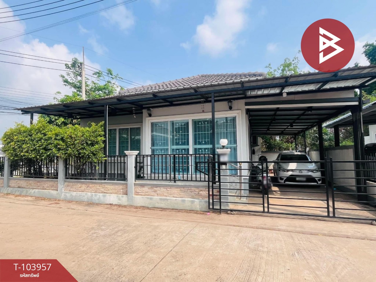 ขายบ้านเดี่ยวชั้นเดียว เนื้อที่ 39 ตร.วา ศรีมหาโพธิ ปราจีนบุรี