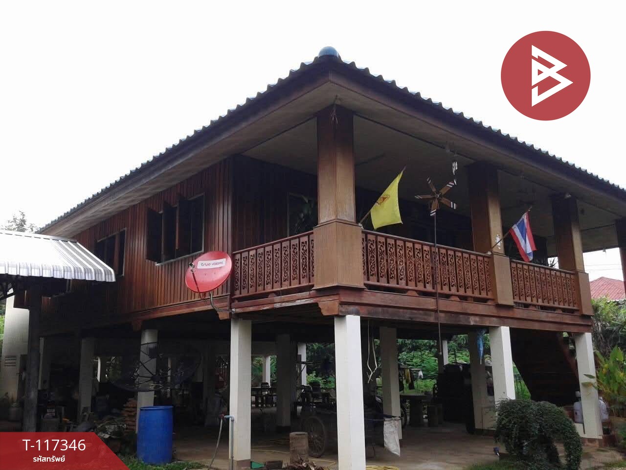 ขายบ้านเดี่ยวทรงไม้ เนื้อที่ 1 งาน 94 ตร.วา แม่สรวย เชียงราย