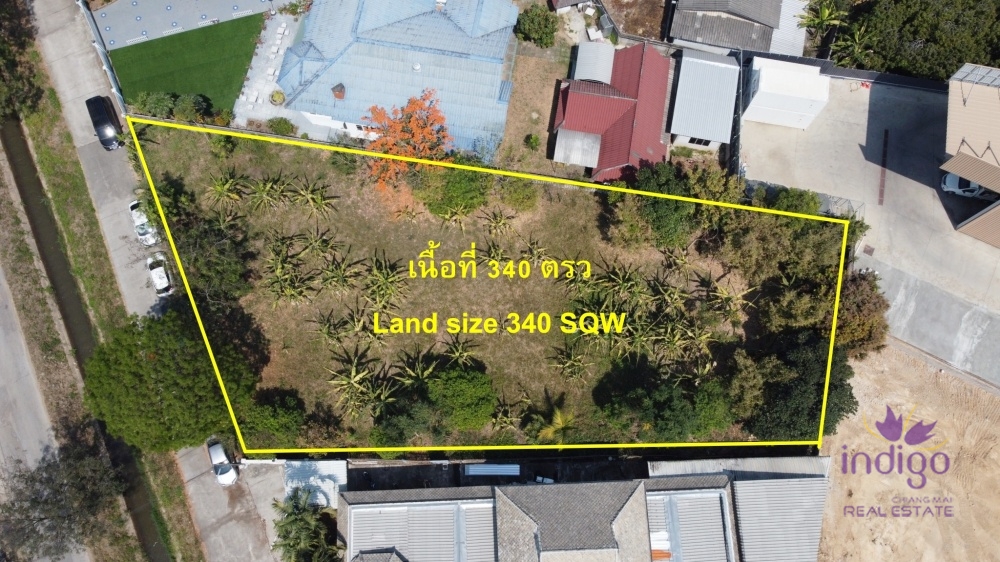 Land for sale 340 sqw only 100 m from Chiang Mai- Hang Dong Road, Nong Kwai, Hang Dong, Chiang Mai