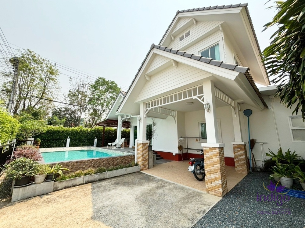 Pool Villa For Rent 4 bedroom in Sansai near Ohkhaju and Homepro Sansai , Sansai , Chiang Mai