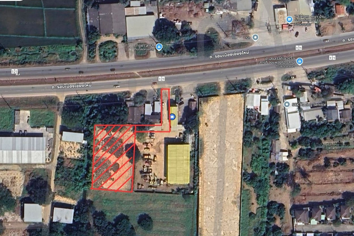 Land for Rent – 2 Rai – Near Wat Buak Khok Nuea Chiang Mai (ID:257LR)