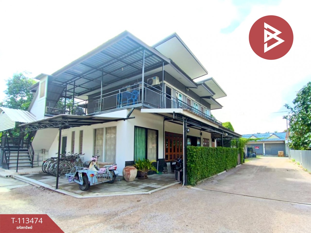 ขายบ้านเดี่ยวพร้อมห้องพัก เนื้อที่ 1 งาน 23 ตร.วา อัมพวา สมุทรสงคราม