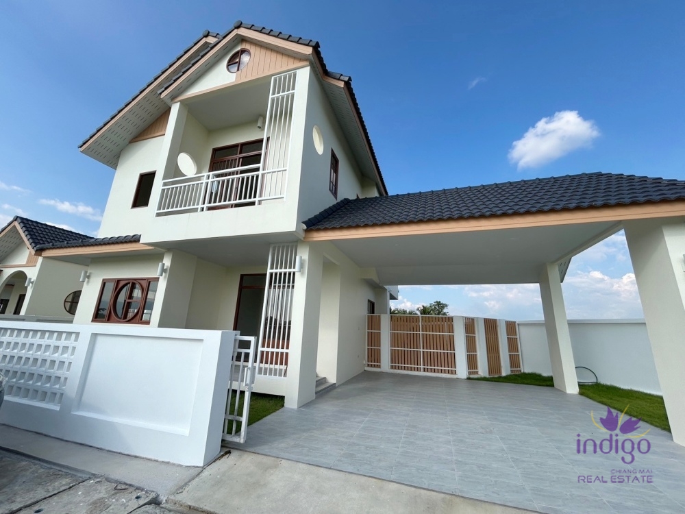 Brand new 4 bedroom Japanese style house for sale in Sanpuloei, Doi Saket, Chiang Mai
